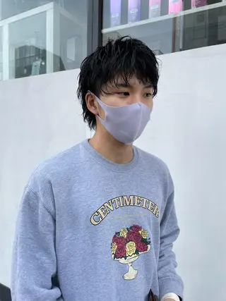 ショート パーマ メンズ 小関 仁晴のヘアスタイル
