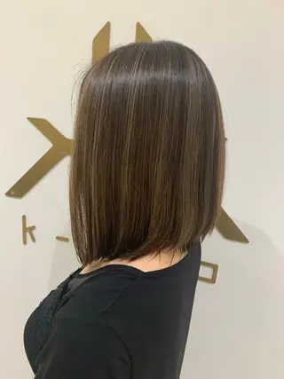 ミディアム カラー 💎K-two名古屋 安田ちづる💎のヘアスタイル
