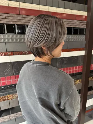 ショート カラー ショート×ブリーチ 🪞問屋町/yujiのヘアスタイル