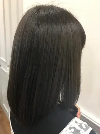 ミディアム ひろせ かなのヘアスタイル