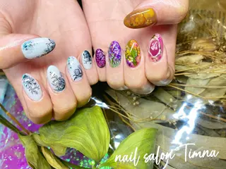 ミディアム NAILSALON 🍔Timna🍟のネイルデザイン
