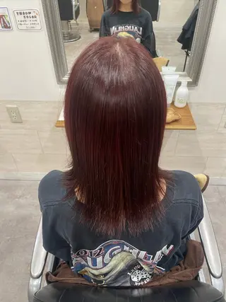 ミディアム カラー 堀川 希歩のヘアスタイル