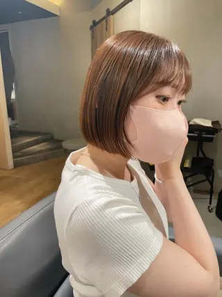 ショート ボブ/パーマ 古家 佑真のヘアスタイル