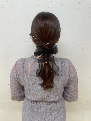 ロング ヘアアレンジ 髪質改善/縮毛/新宿 🫧SUZUKA🫧のヘアスタイル