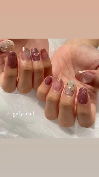 ネイル 淡色ネイル 🎀moeのネイルデザイン