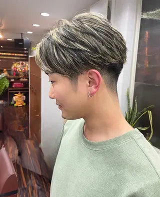 ショート カラー メンズ Hair  create Mano所属・堀一樹/ メンズヘア/パーマのヘアスタイル