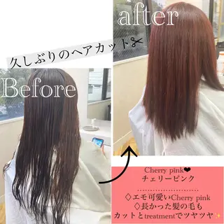 セミロング カラー 伊藤 祐輝のヘアスタイル