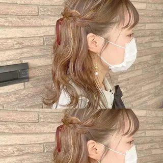 ミディアム ヘアアレンジ mako︴ Euphoriaのヘアスタイル