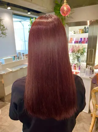 ロング カラー 髪質改善&艶カラー/ ほんだあみ (♡)のヘアスタイル