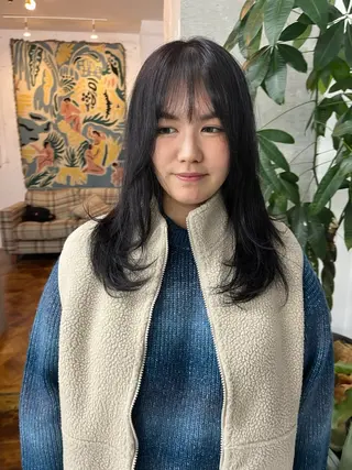 セミロング 🫧透明感カラー🫧 ハシモトタケルのヘアスタイル