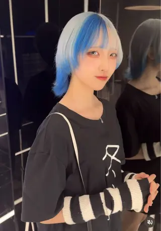 ショート カラー りょうへい/ 全頭ブリーチ/渋谷のヘアスタイル