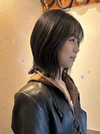 ミディアム カラー 暖色カラー/レイヤー 🌙 オノユリカのヘアスタイル