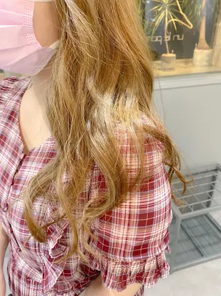 ロング カラー きよはらちさき🍑 柔らかカラー🌱🫧のヘアスタイル