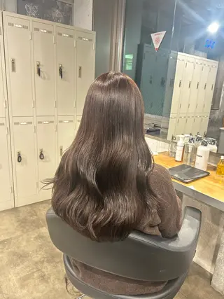 ロング カラー 🤍ベージュ/透明感 韓国ヘア/まりん🤍のヘアスタイル