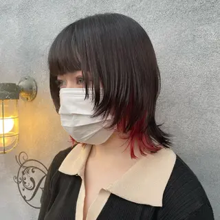 ミディアム 🫧艶髪/ブリーチ 🐳honami🫧のヘアスタイル