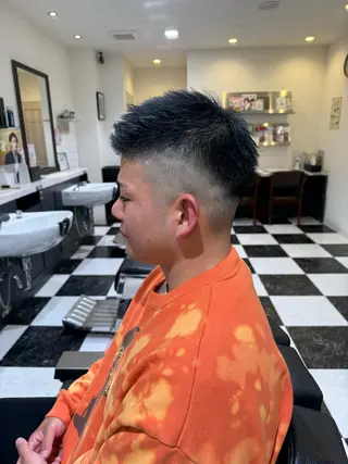 ショート メンズ 似合わせカットパーマ 長峯丈士のヘアスタイル