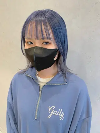 ミディアム カラー ヘアアレンジ ayumi🌈 インナーカラー🌈のヘアスタイル