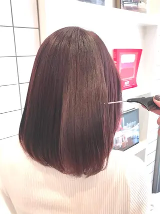 ミディアム カラー 髙橋 かすみのヘアスタイル