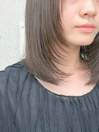 ミディアム ippo アカデミーのヘアスタイル