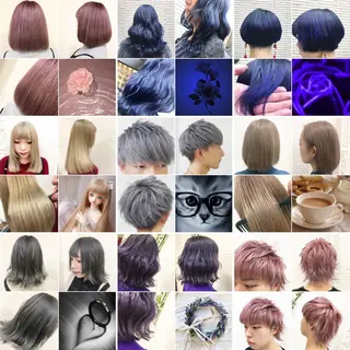 カラー メンズ "PEPPU "所属・派手髪、ハイトーン ショートヘアShinのヘアスタイル