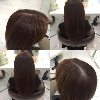 ロング カラー 髪質改善 頭身浴/ 中田のヘアスタイル