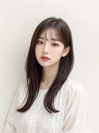 セミロング 髪質改善×韓国ヘア HIROのヘアスタイル