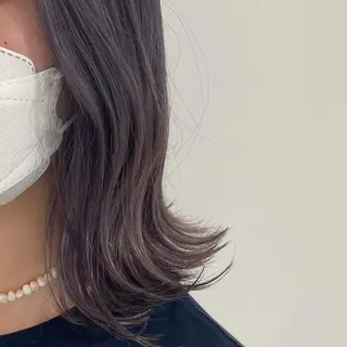 ミディアム カラー noa ☪︎のヘアスタイル