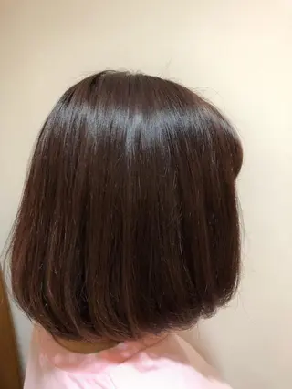 ミディアム カラー 三好 美里のヘアスタイル