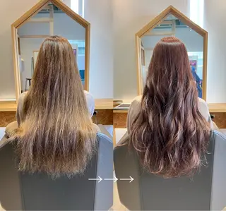 ロング カラー 北花田美容師🍃村尾 光太/むらのヘアスタイル