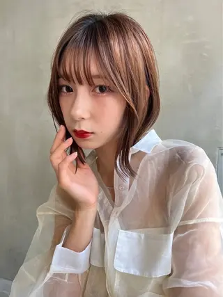 ミディアム ☀️透明感カラー☀️ takuma☀️のヘアスタイル