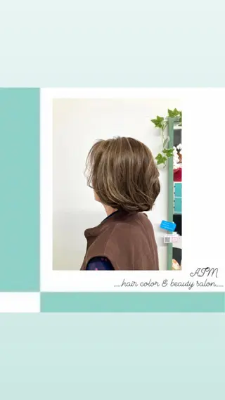 ショート カラー パーマ ヘアアレンジ AIM所属・髪質改善✧︎カラー 💎AIM【アイム】のヘアスタイル