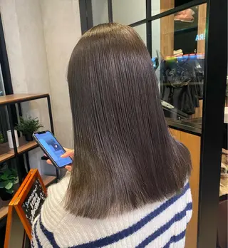 ミディアム カラー yuuri🎀/大宮 /韓国ヘア/レイヤーのヘアスタイル