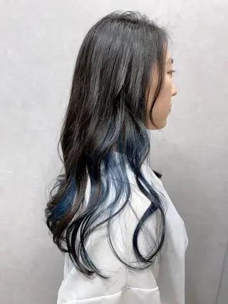 セミロング カラー 豊中/メンズ特化 岡田 龍之介のヘアスタイル