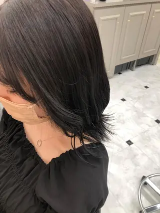 セミロング カラー ヘアアレンジ 透明感/艶髪/💖 トレンドスタイル💖のヘアスタイル