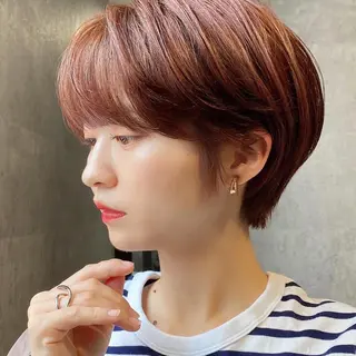 ショート カラー 女性が憧れる ショート/角田愛和のヘアスタイル