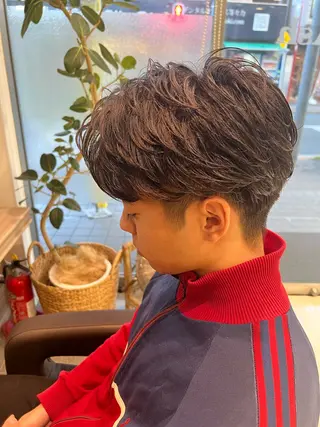 パーマ メンズ SENA 再現性 パーマと縮毛矯正のヘアスタイル