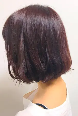 ミディアム 髪質改善/マツパ 垢抜け透明カラー衣笠のヘアスタイル