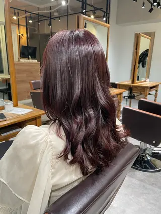 セミロング 髪質改善/艶カラー 🤍mizueのヘアスタイル