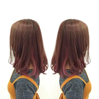 ミディアム カラー 髪質改善特化サロン ICONIQ天神店のヘアスタイル