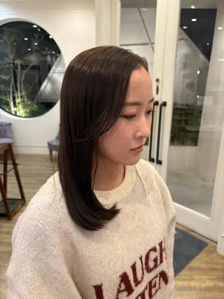 ミディアム MAHAE 中司のヘアスタイル