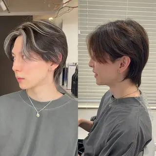 カラー メンズ youres hair 髪質改善トリートメント&ヘッドスパ  新宿三丁目店【ユアーズヘア】所属・🦋透明感カラー 👑NODOKA🦋のヘアスタイル