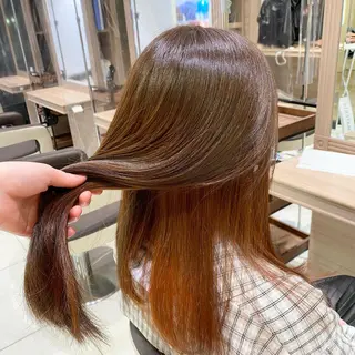 ロング カラー 飯田 みづきのヘアスタイル