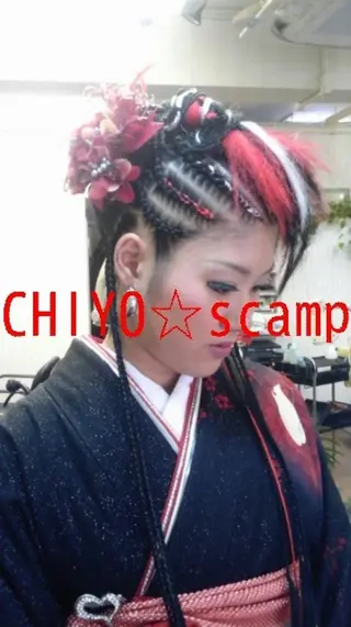 ロング ヘアアレンジ マツエク・マツパ scamp ★のヘアスタイル