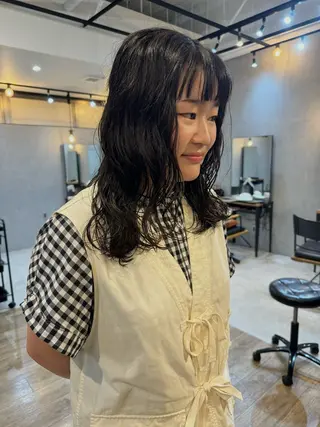 カラー パーマ Basis 田口豪司のヘアスタイル