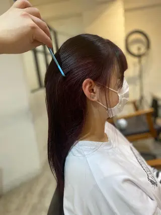 セミロング カラー ヨシダ フミノリのヘアスタイル
