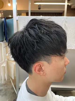 ショート メンズ メンズパーマ特化 カバヤマ　リョウのヘアスタイル