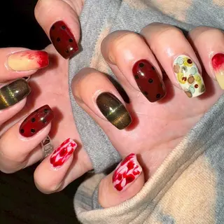 ネイル かわいいおつめ 林のネイルデザイン