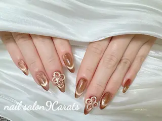 ネイル 💜ワンホンネイル ナインカラット💎のネイルデザイン