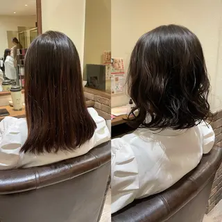 ミディアム パーマ 太田陽葉里/ パーマモデル募集中のヘアスタイル