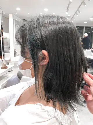 ミディアム カラー レイヤー×髪質改善✨ 渋谷/佐藤侑哉のヘアスタイル